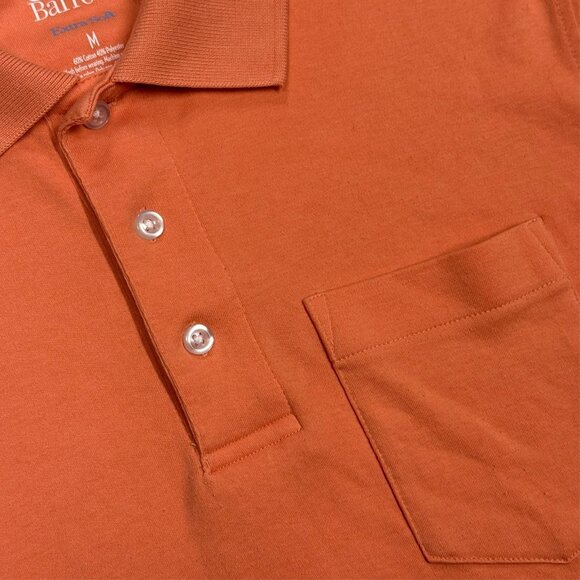 Croft & Barrow Extra Soft Polo Shirt Stretch Short Sleeve Orange Medium - Picture 4 of 7